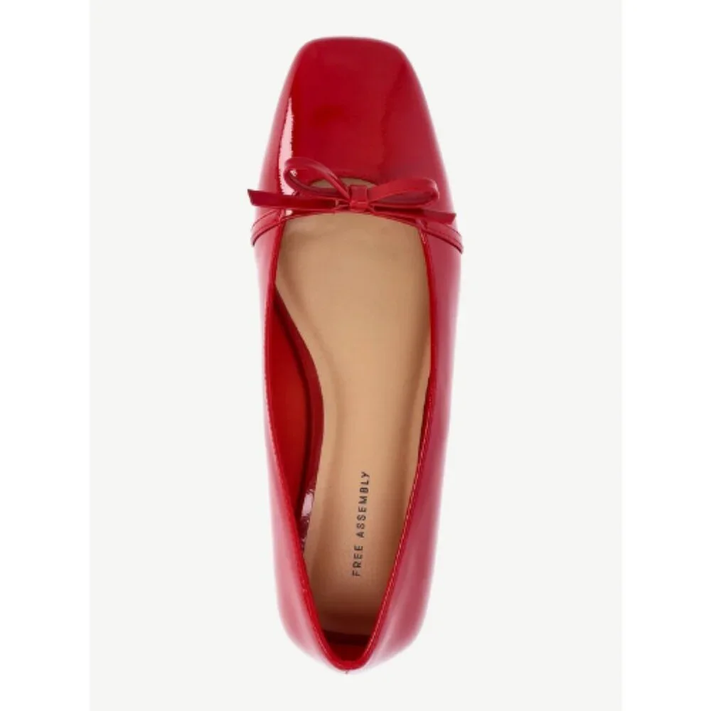 Free Assembly Women's Ballet Flats with Front Bow New - Picture 1 of 3